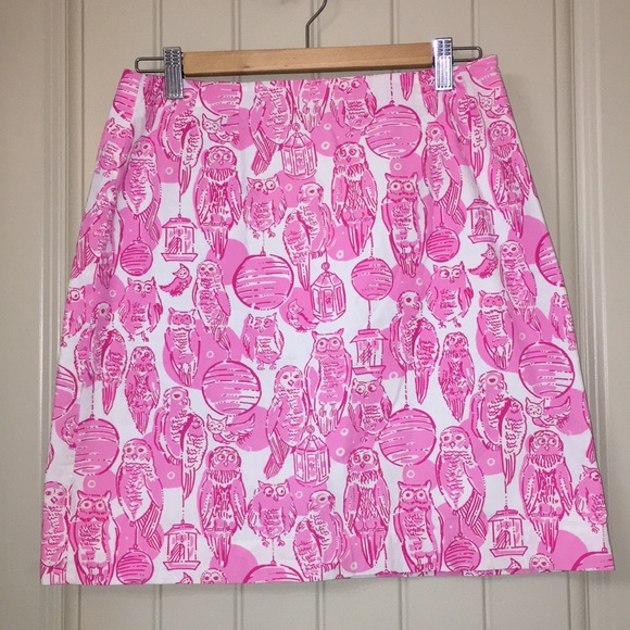 Lilly Pulitzer Dresses & Skirts - Lilly Pulitzer ladies owl printed skirt sz 6